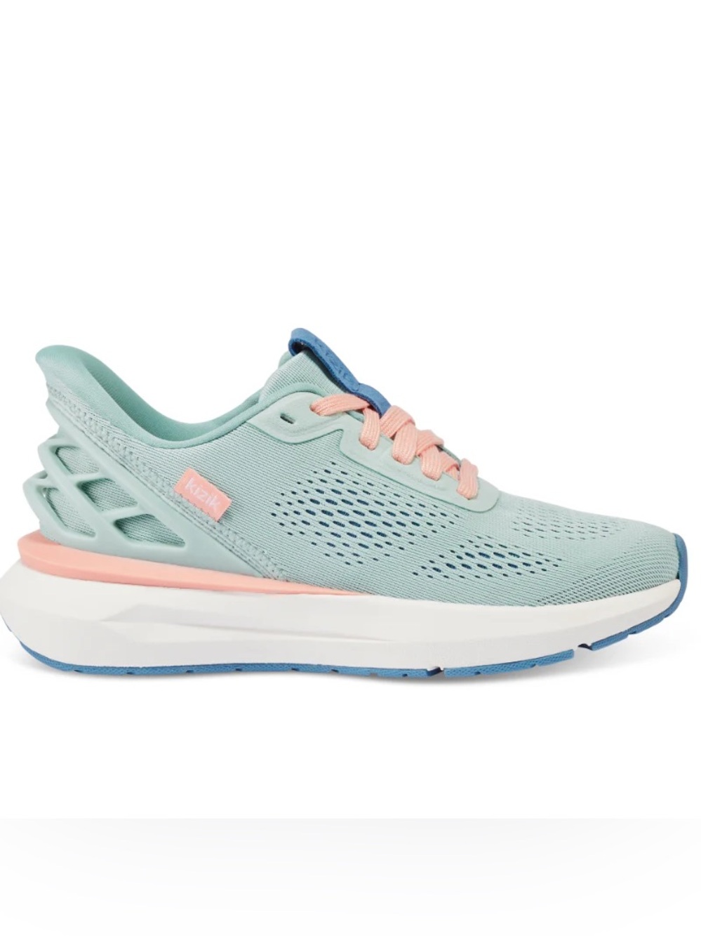 Kizik Athens 2 Hands-Free Sneakers – Surf Spray/Peach Parfait – Women’s Size 6.5